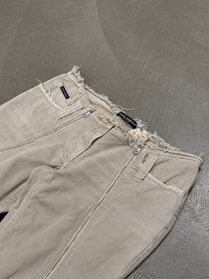S/S2003 Dolce & Gabbana runway zipped distressed denim pants