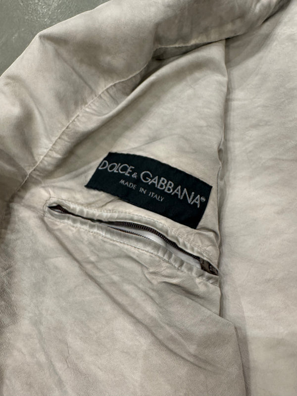 2000s Dolce & Gabbana object dyed bomber jacket