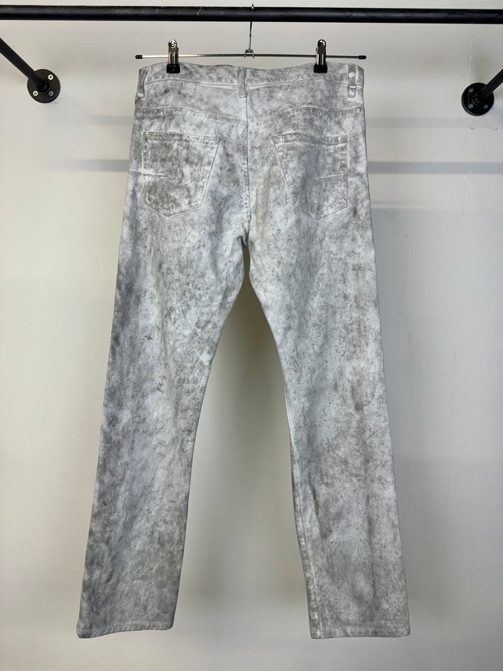 SS2006 Dior by Hedi Slimane marble snow dirty jeans