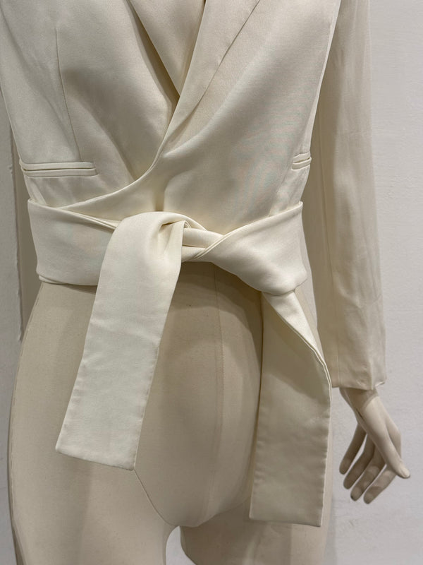 2001 Gucci by Tom Ford tie waist wrap blazer