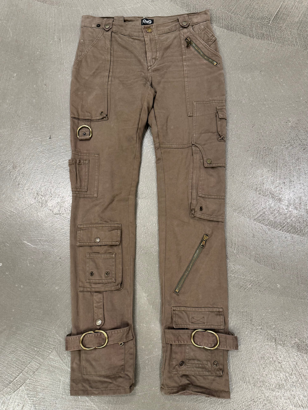 A/W2003 Dolce & Gabbana bondage parachute cargo pants