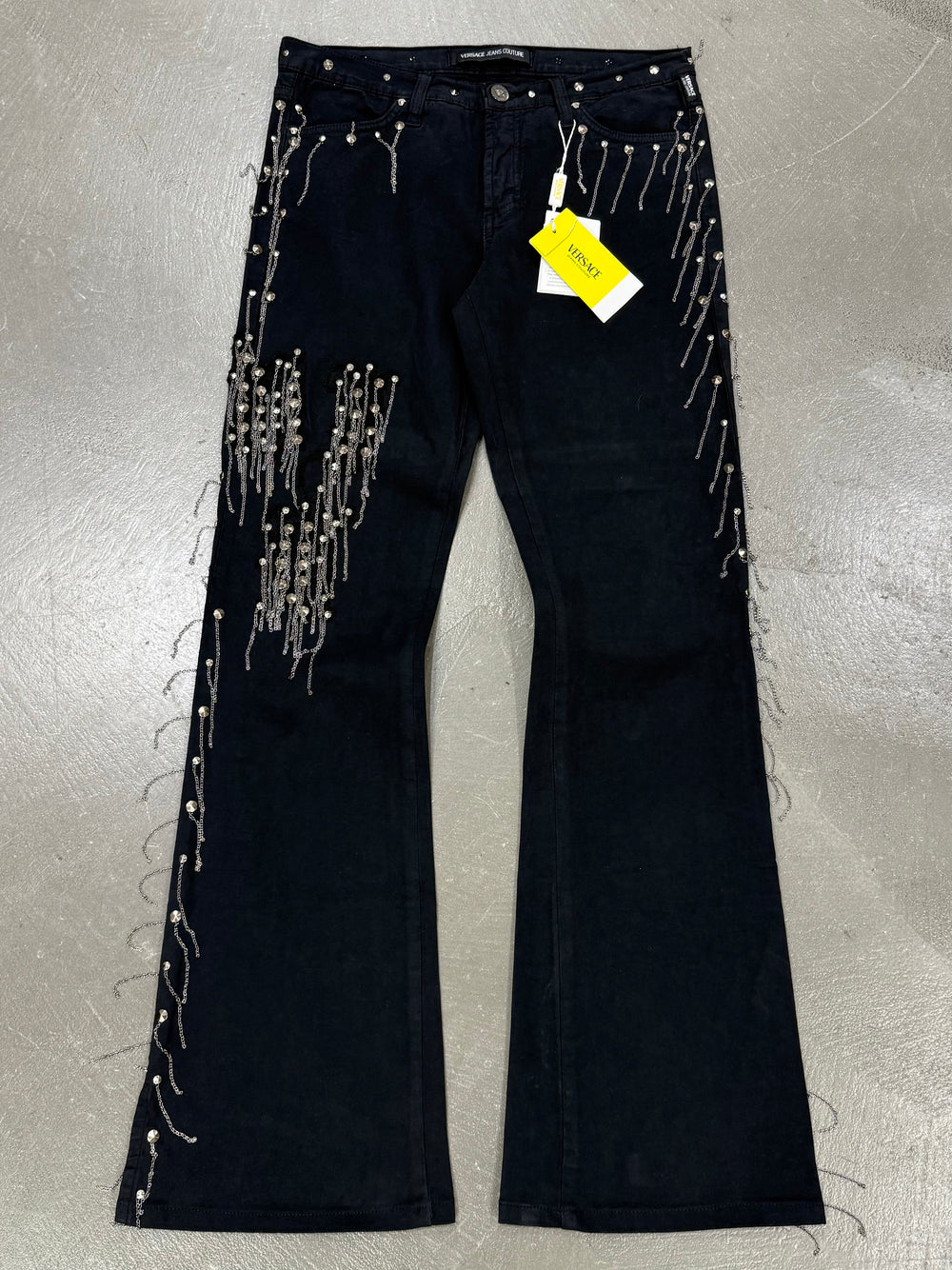 2000s Versace chain pendants pants