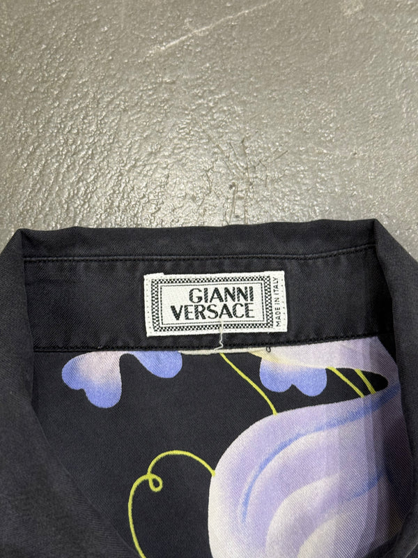 1990s Gianni Versace silk floral shirt