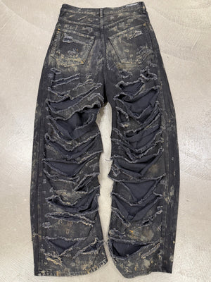 S/S2023 Balenciaga "The Mud Show" destroyed denim