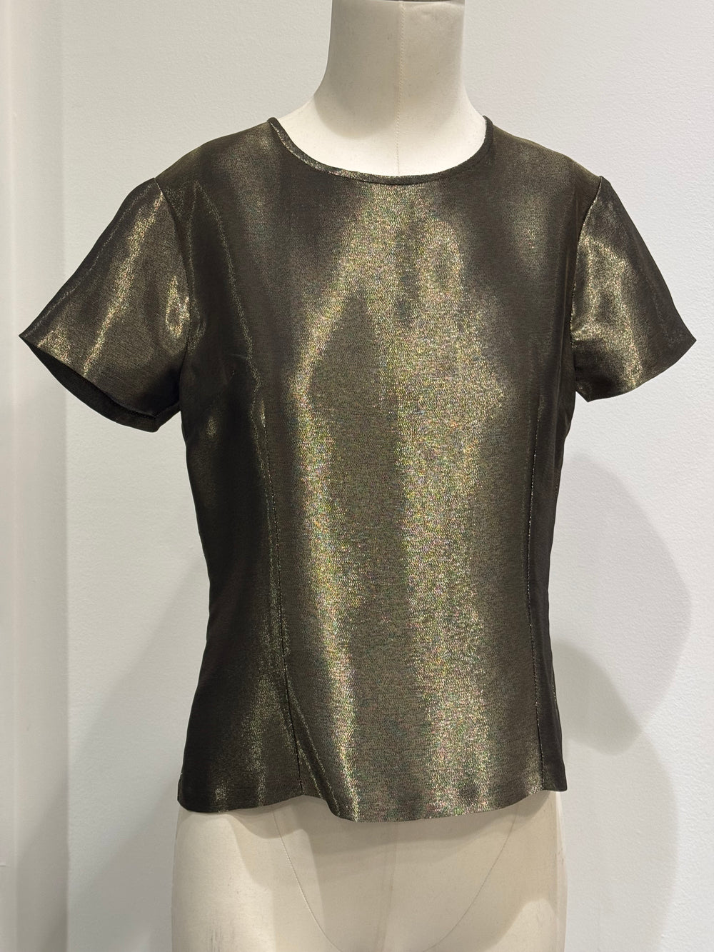 1990s Gianni Versace iridiscent top