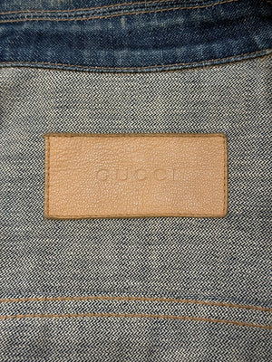 S/S2002 Gucci by Tom Ford dark denim trucker jacket