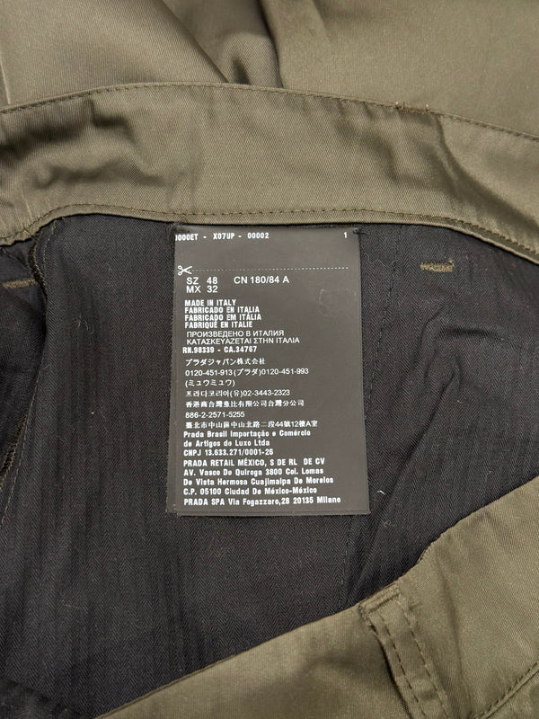 2010s Prada zip aviator pants