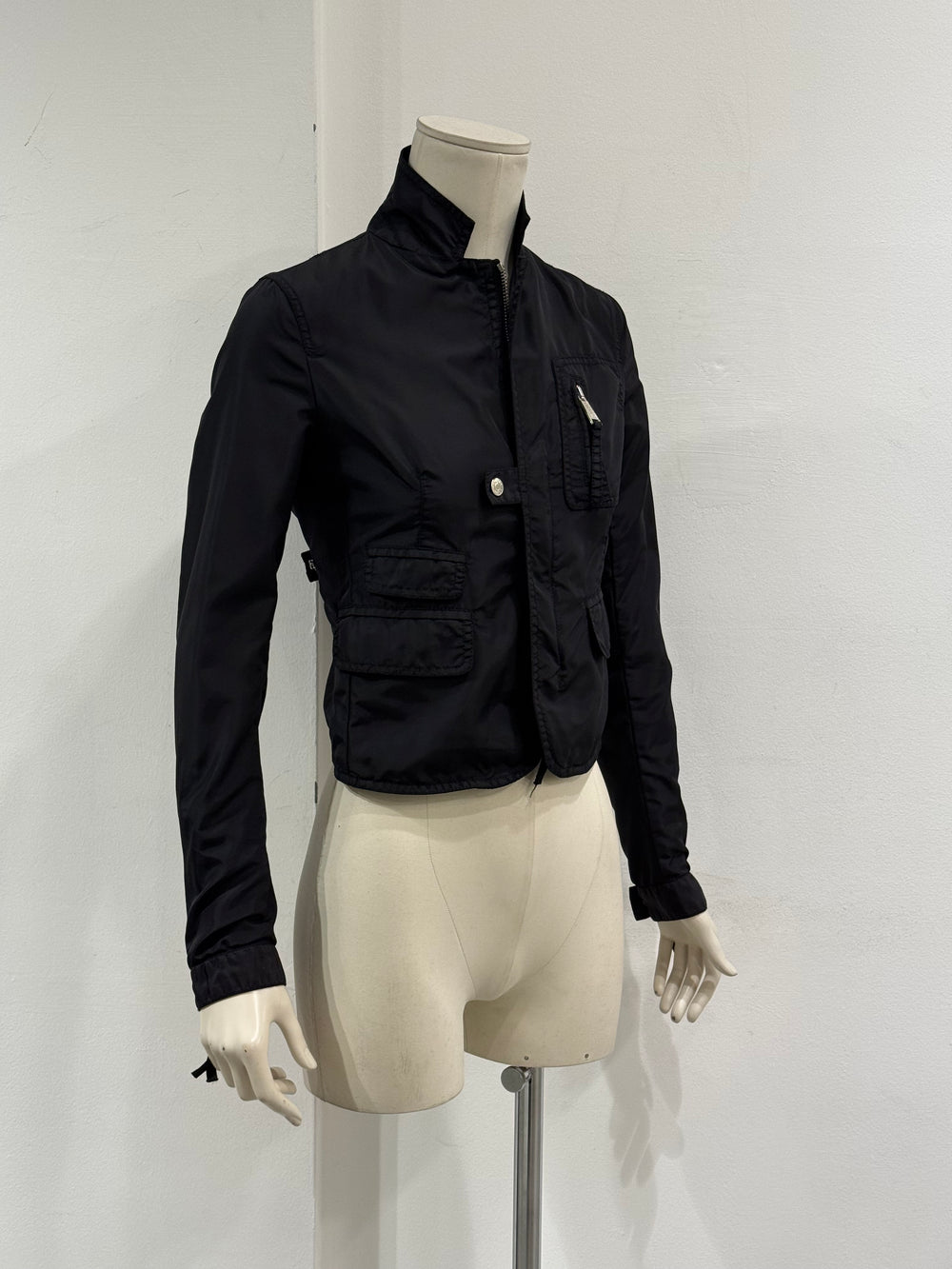 2000s Dsquared2 multi-pocket cropped jacket