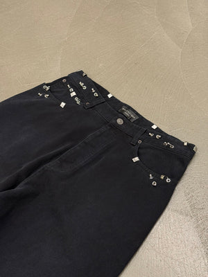 S/S2024 Balenciaga pierced wide-leg jeans