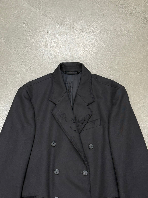 2022 Balenciaga distressed double-breasted blazer