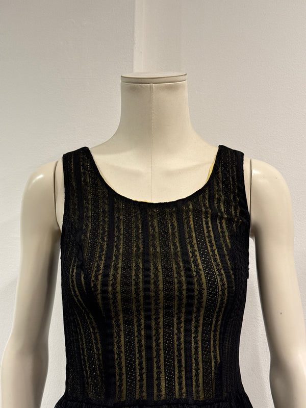 1990s Dolce & Gabbana lace sleeveless mini dress