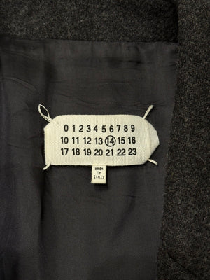 2017 Maison Margiela asymmetric double breasted coat