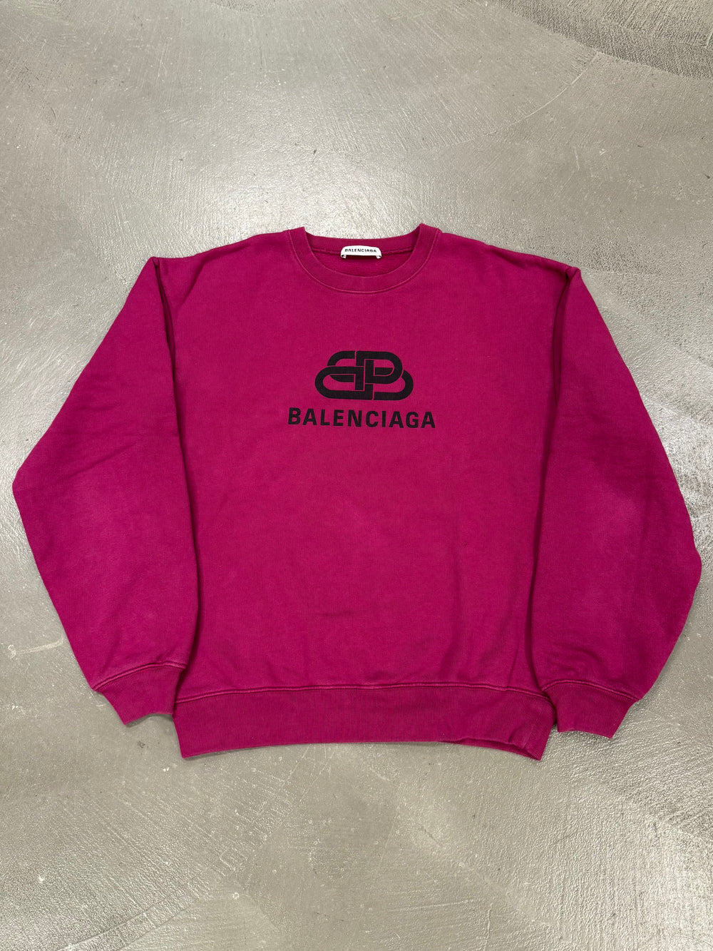 2019 Balenciaga logo crewneck