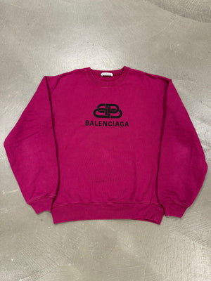 2019 Balenciaga logo crewneck