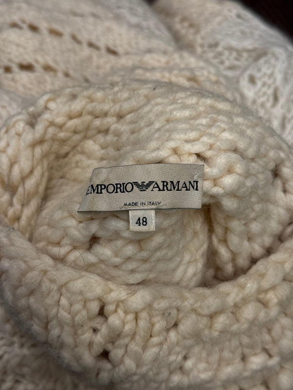 1990s Emporio Armani deconstructed patchwork sweater