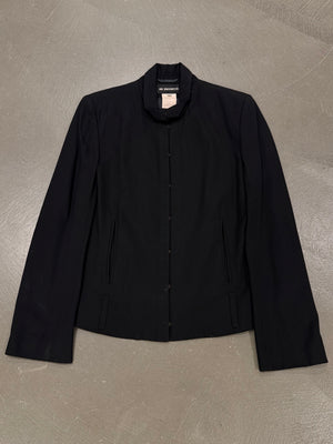 2000s Ann Demeulemeester minimalist hook closure jacket