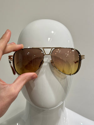 2000s Chrome Hearts “wet tee” 925 silver sunglasses