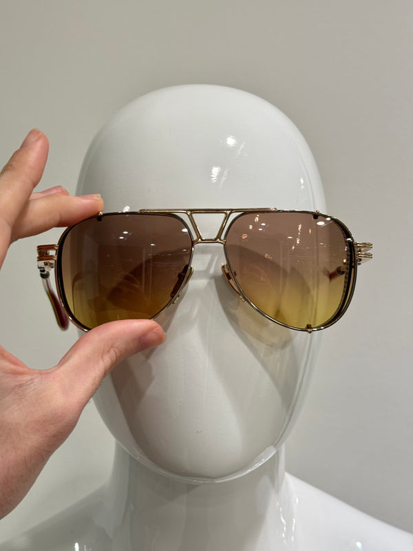 2000s Chrome Hearts “wet tee” 925 silver sunglasses