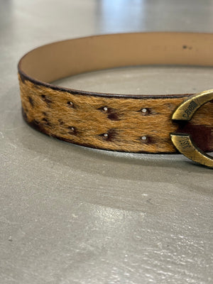 2000s Cavalli pony hair belt
