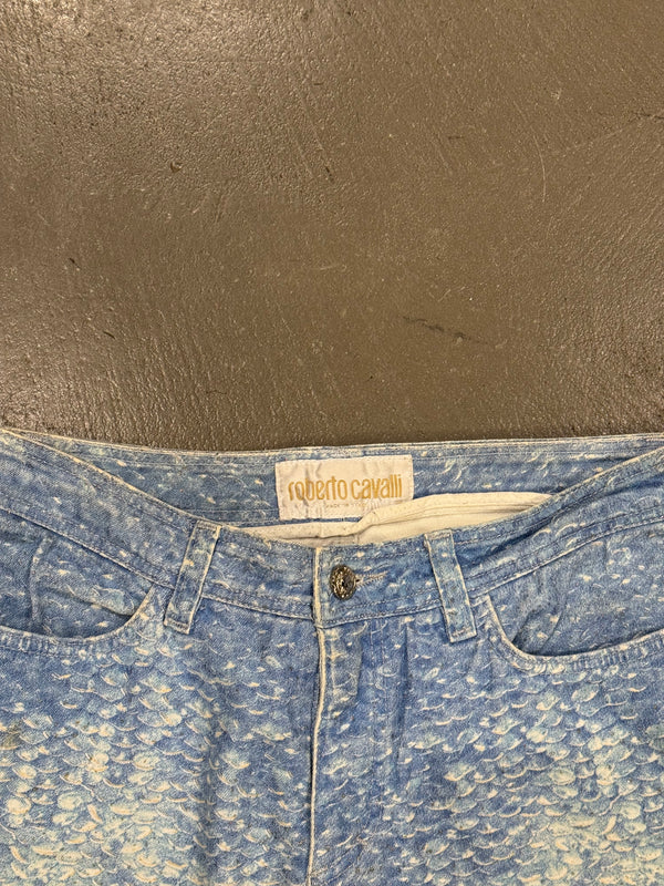 2000s Roberto Cavalli mainline glittered ocean pants