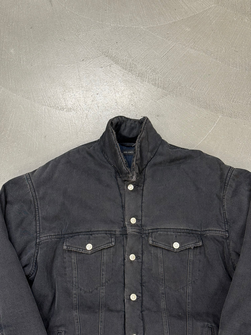 2023 Balenciaga padded denim jacket
