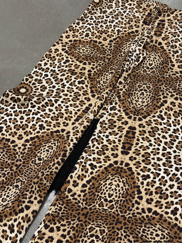 2007 Roberto Cavalli silk leopard print pants