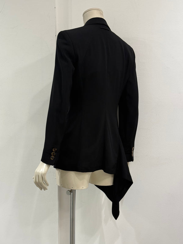 2000s Jean Paul Gaultier deconstructed tailored blazer
