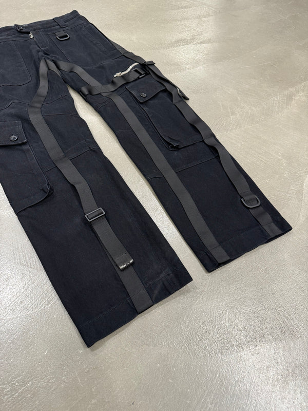 A/W 2003 Dolce & Gabbana runway bondage parachute cargo pants