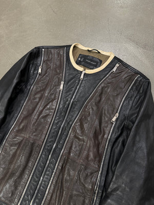 SS2014 Dsquared2 multi-zip biker leather jacket