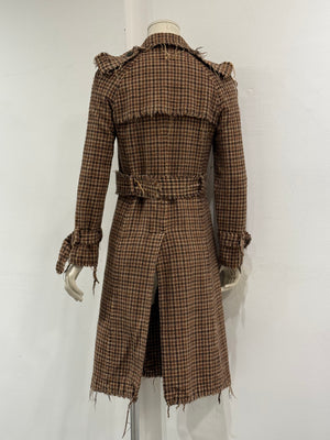 A/W2004 Junya Watanabe distressed tweed runway coat