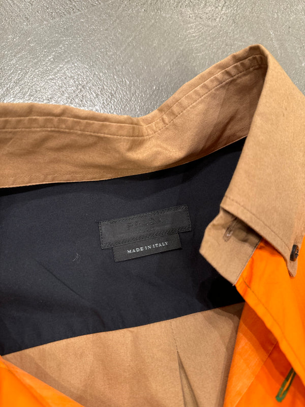 S/S2020 Prada color block face shirt