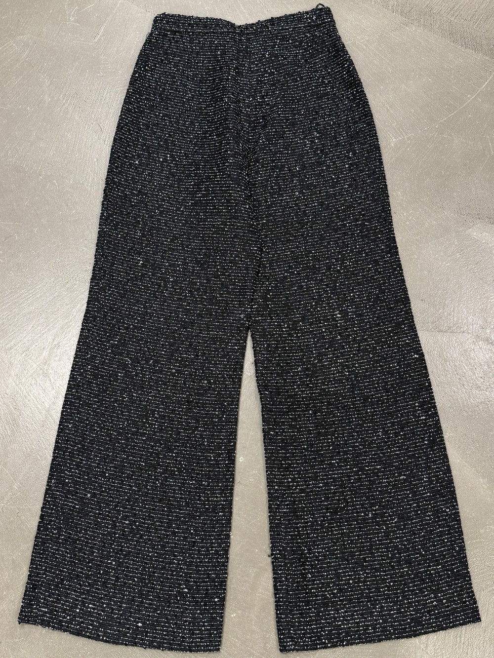 2000s Chanel uniform wide pants