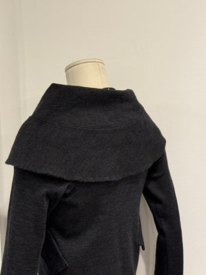 A/W2002 Comme des Garçons runway asymmetrical deconstructed wool cardigan