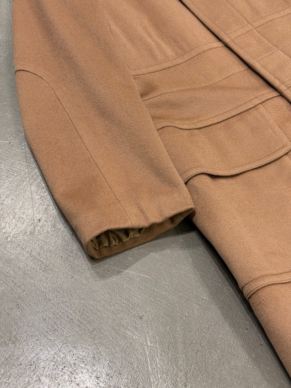A/W2000 Gucci by Tom Ford runway wool leather collar coat