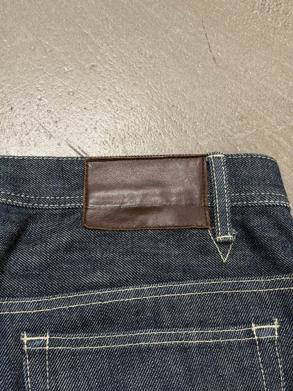 2000s Yohji Yamamoto raw wide leg jeans