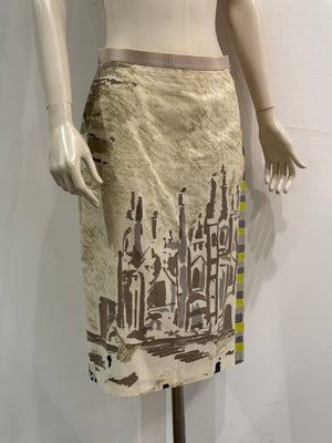 2018 Prada Duomo painting skirt