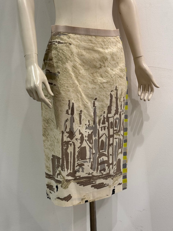 2018 Prada Duomo painting skirt