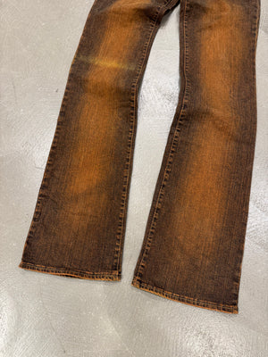 2000s Cavalli faded bronze jeans