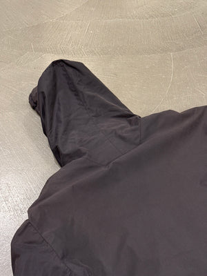 2000s Helmut Lang shearling lined cotton hooded jacket