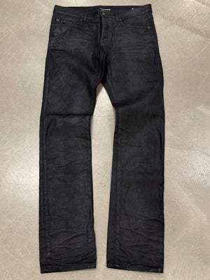 2020 Saint Laurent D18 slim fit coated denim