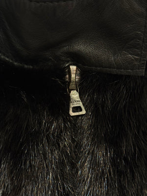 2000s Prada mink fur cardigan