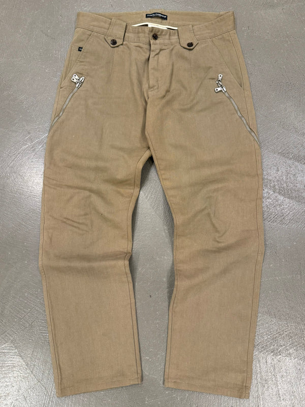 2003 Dolce & Gabbana all around zipper pants