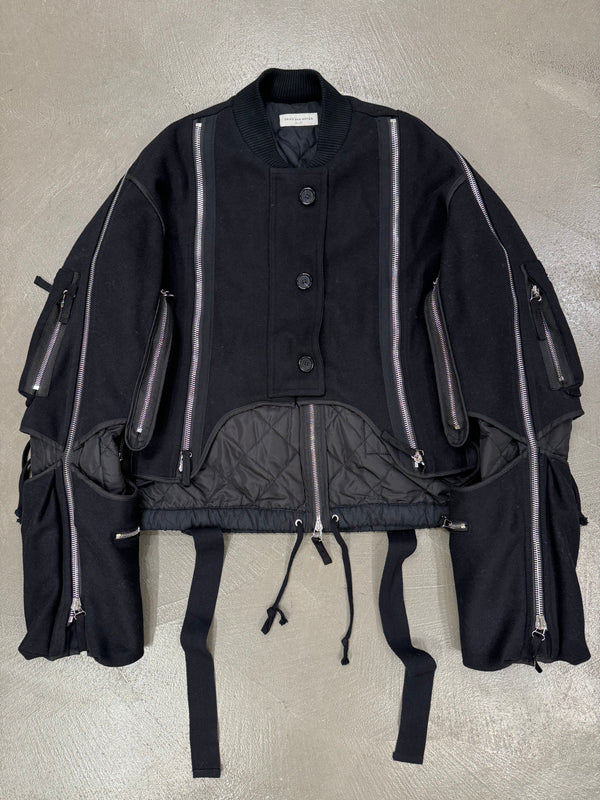 A/W2014 Dries Van Noten backzip double layer bomber jacket