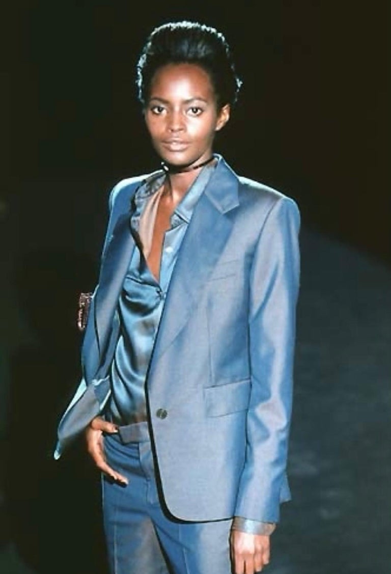 S/S1998 Gucci by Tom Ford iridescent runway shirt