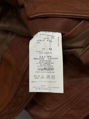 2010s Armani paneled leather jacket