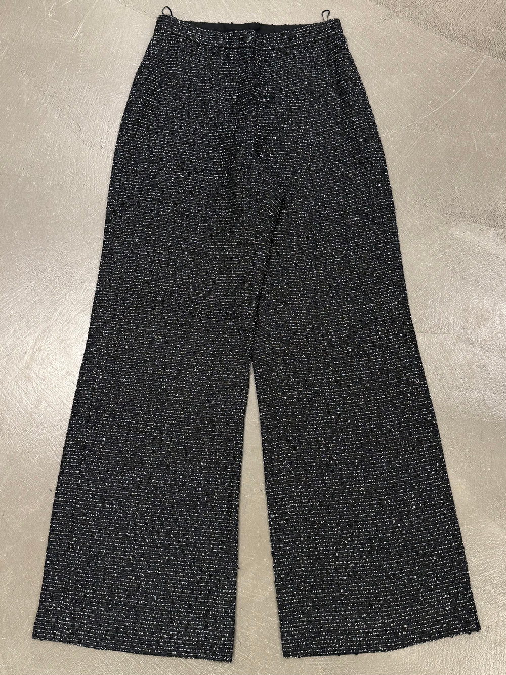 2000s Chanel uniform wide pants