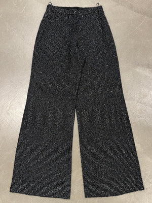2000s Chanel uniform wide pants