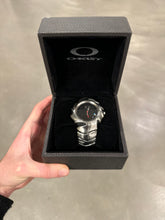 Load image into Gallery viewer, 2003 Oakley blade black and silver watch

