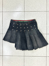 Load image into Gallery viewer, AW04 Dolce &amp; Gabbana asymmetrical studded skirt
