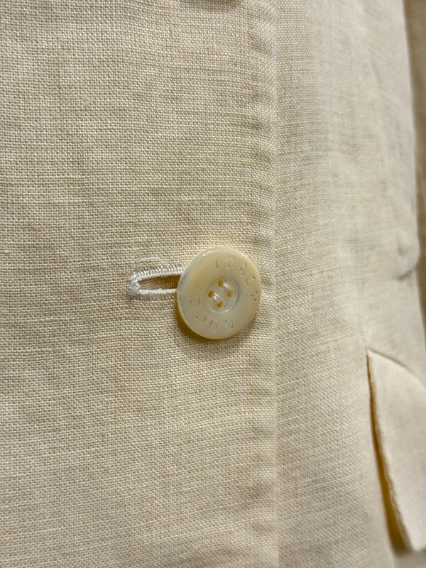 1996 Gucci by Tom Ford caban linen coat